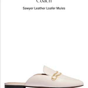 Coach Sawyer Leather Loafer Mules